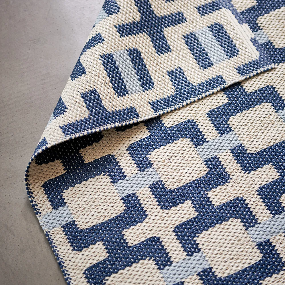 Tom matto Ocean Blue/Cream/Blue Fog 70 x 180 cm