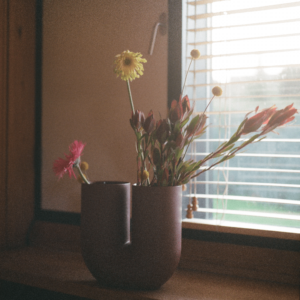 Kink Maljakko H: 26 cm - Deep Red