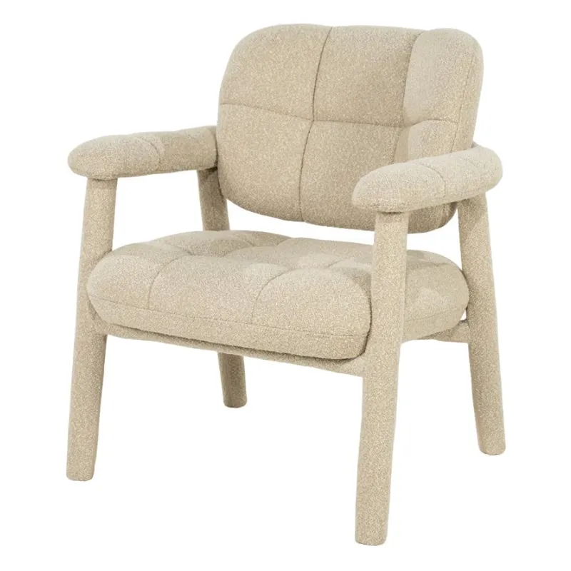 Knox Lounge-tuoli 71,5x73x81 cm Metalli & Kangas taupe