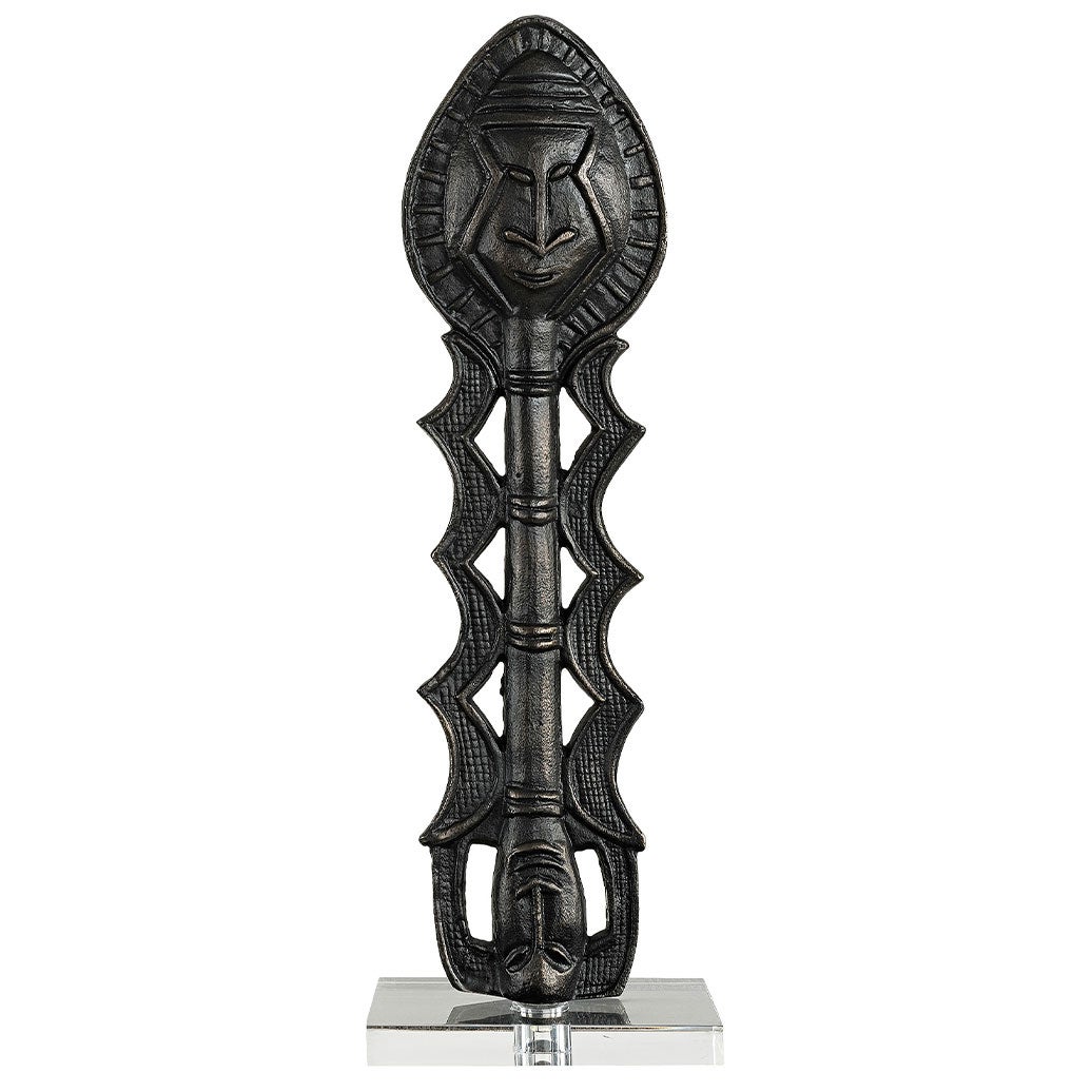 Yoruba koriste Antique Bronze Artwood