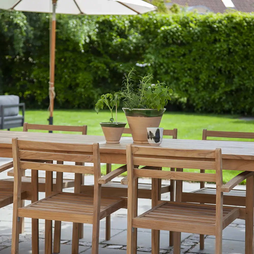 Oxford 90x210 cm ruokapöytä tiikki 