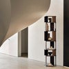 Stairs hylly lakattu tiikki 45x46x204 cm