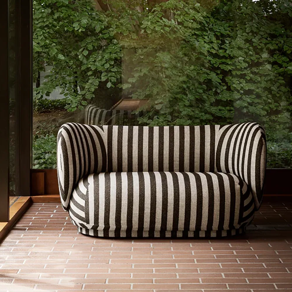 Rico 2-istuttava sohva Louisiana - Sand/Black