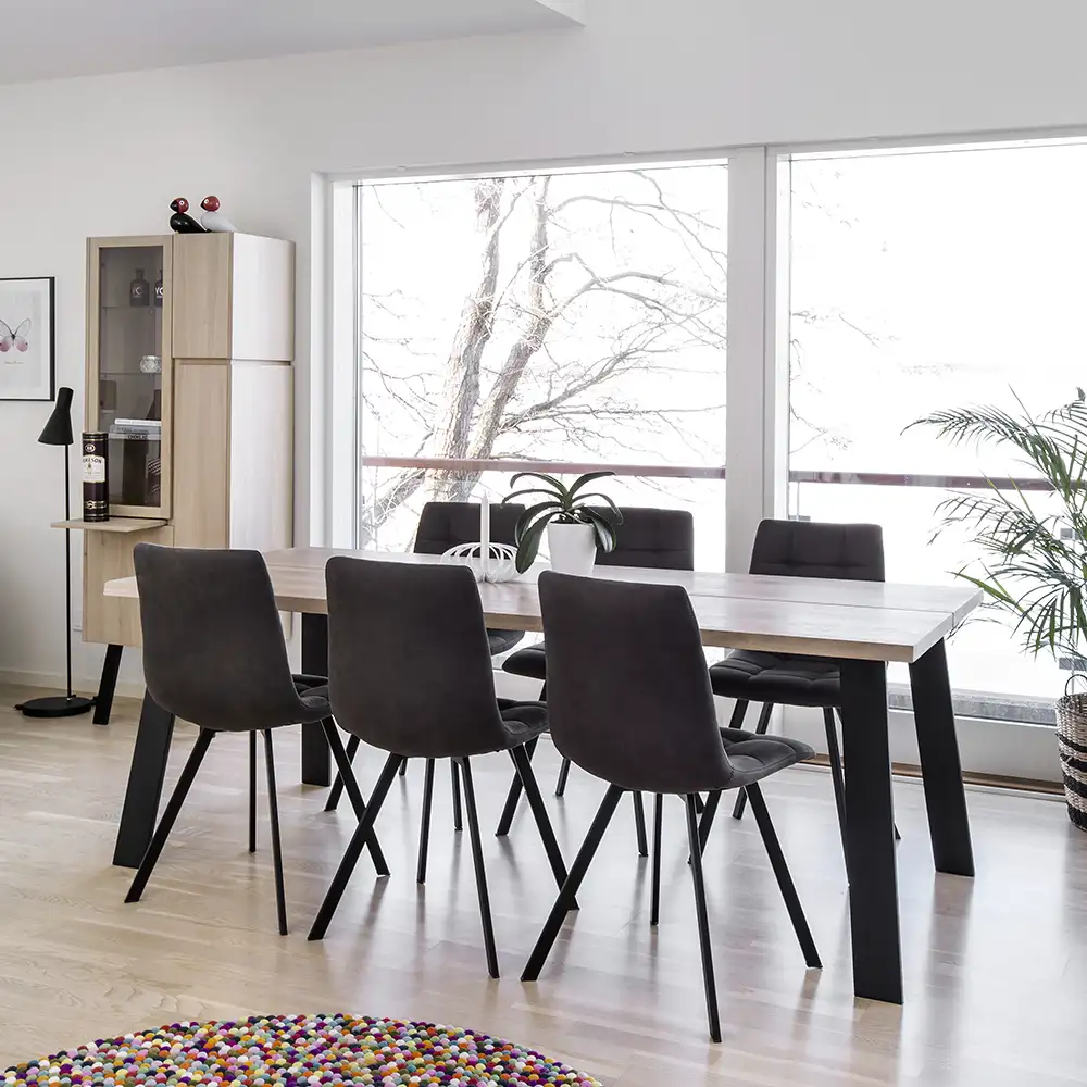 Ruth Ruokapöydän tuoli, tummanharmaa2 kpl