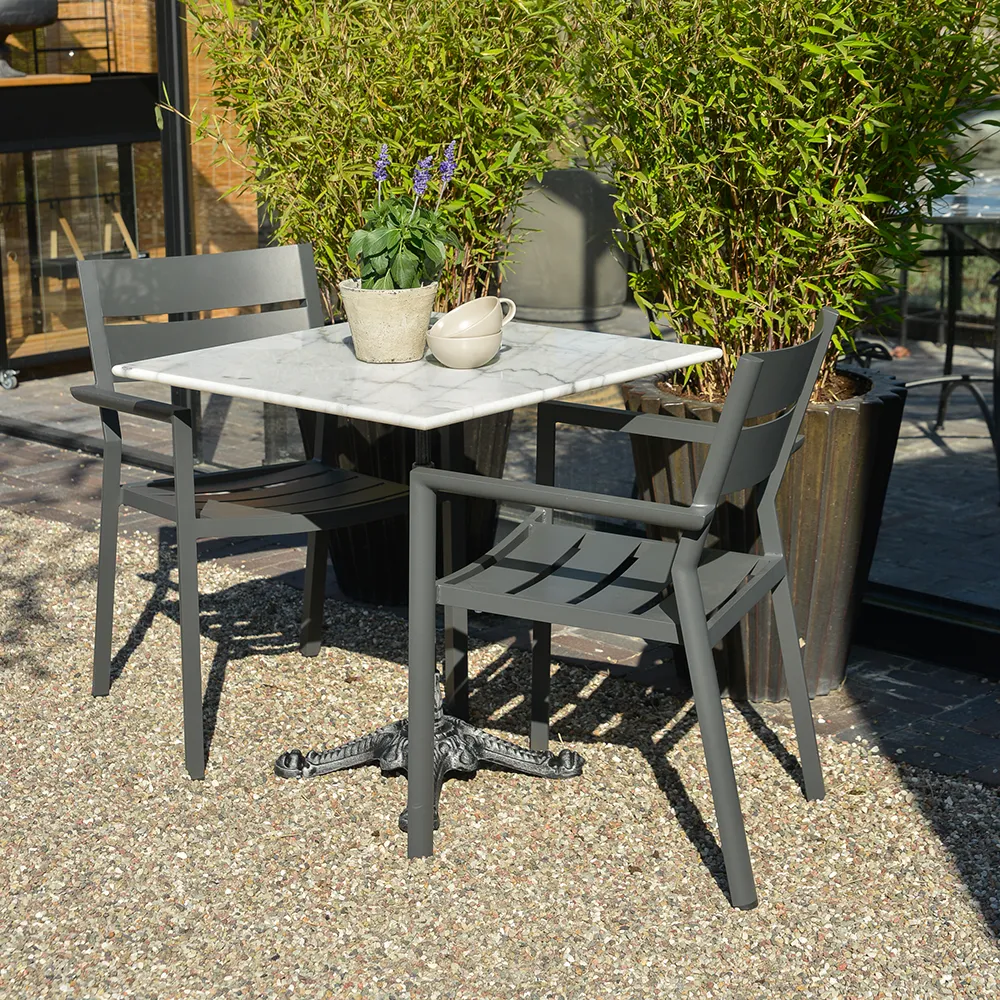 Loire marmoripöytä 70x70 cm valkoinen