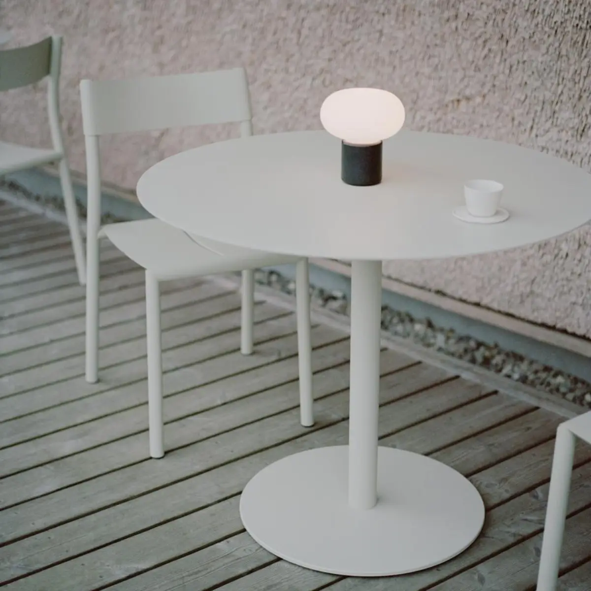 May Bistropöytä Ø90cm Vaalenharmaa