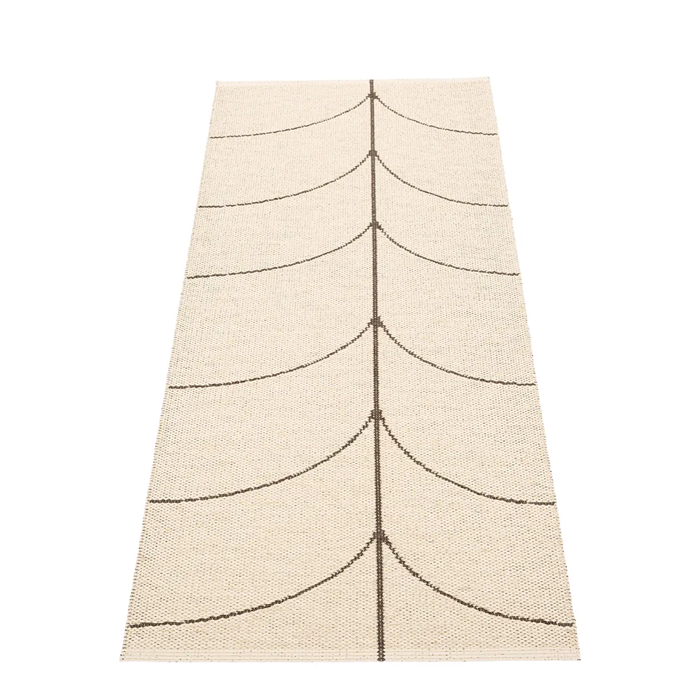 Kudottu Matto Leif Dark Brown 70x180 cm