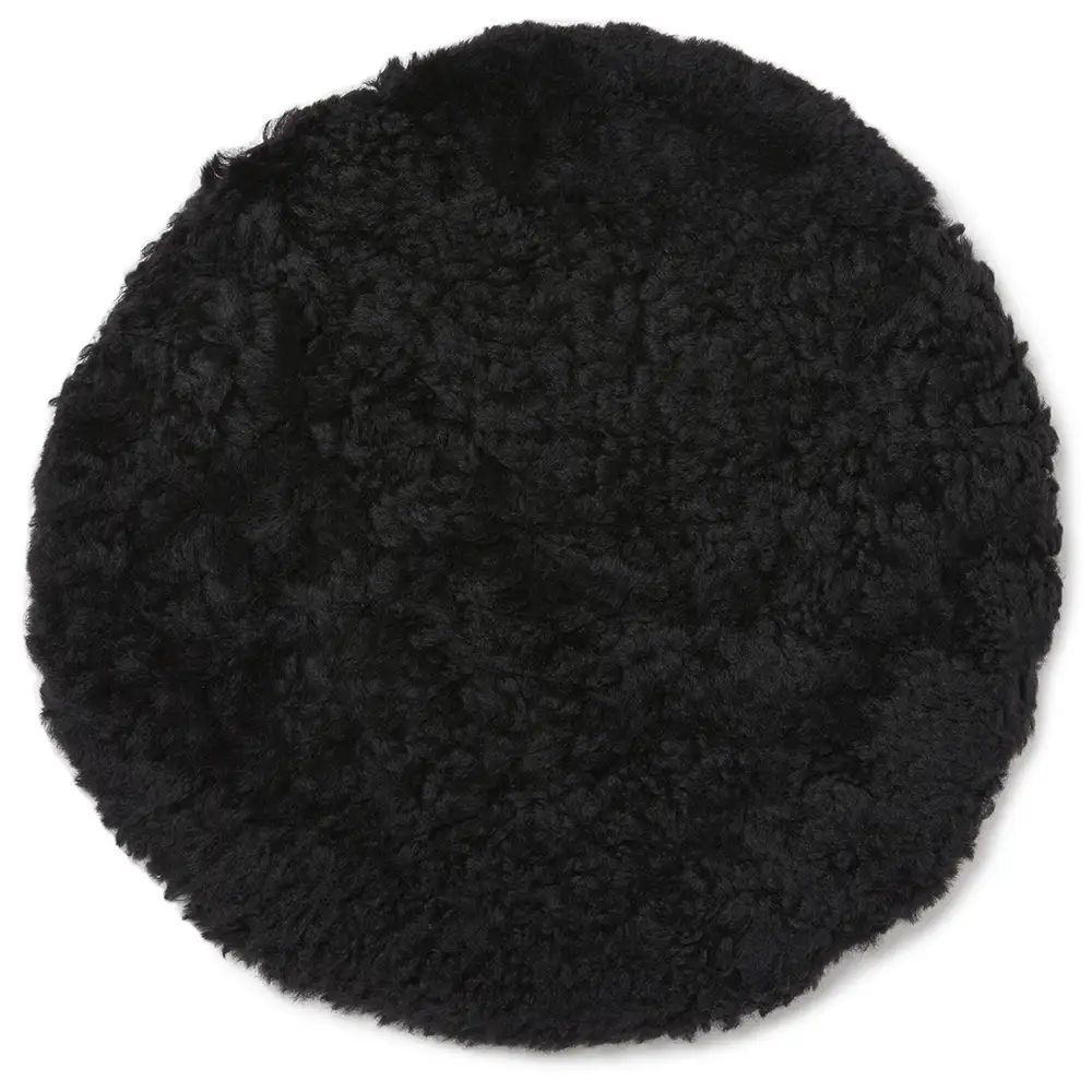 Skinnwille Pyöreä istuintyyny 34 cm Black