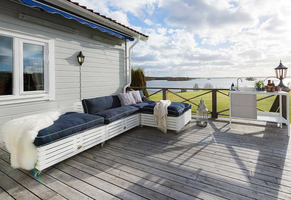 Bara Vara nojatuoli valkoinen 