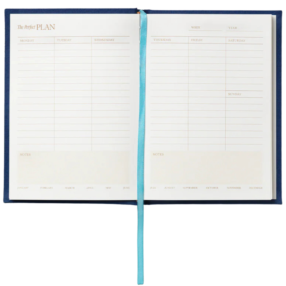 Weekly Planner - The Perfect Plan, Blue