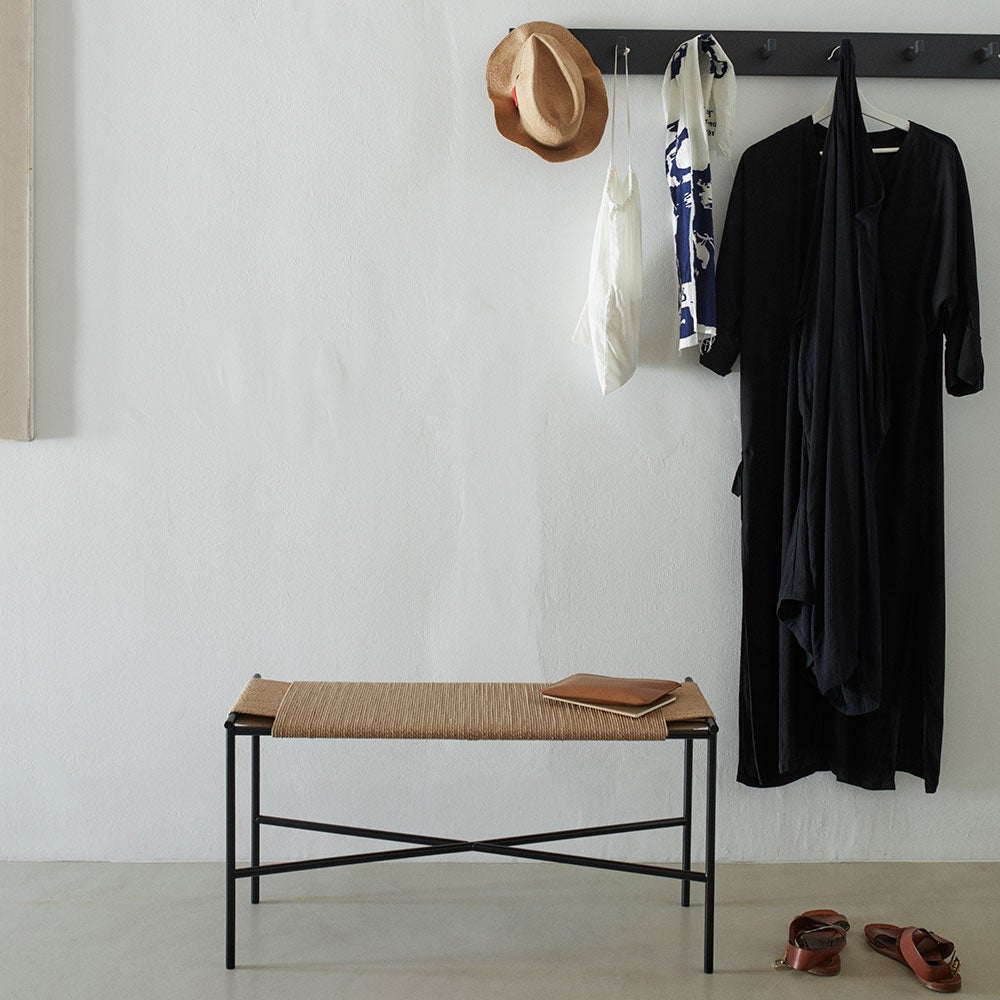 Vent penkki musta / rottinki