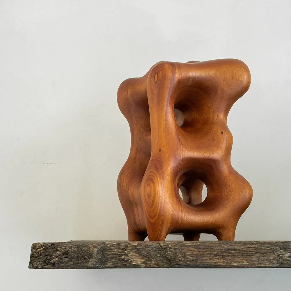 Organic skulptur lakattu mahonki