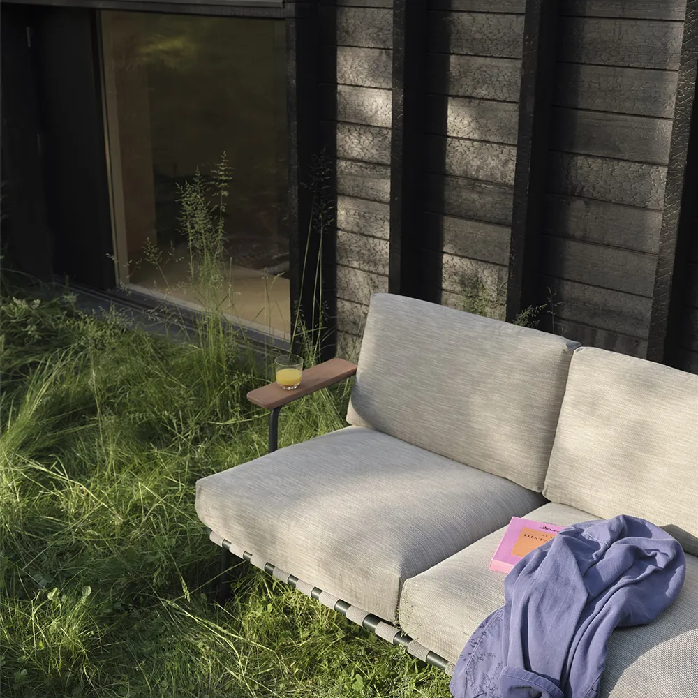 Settle 3-istuttava sohva Ribbed Weave 2/Dark Green 