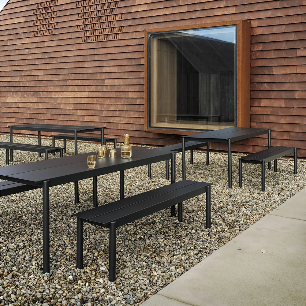 Linear Steel Penkki 110x34 cm Anthracite Black 