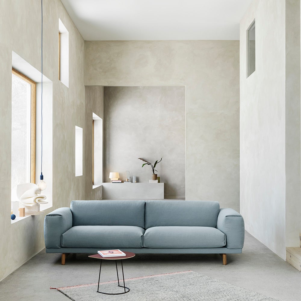 Rest sohva 2-istuttava - metallijalusta/Hearth6/musta