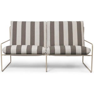 Desert 2-istuttava sohva Stripe Cashmere/Chocolate