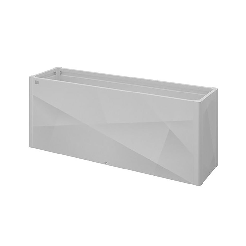 Viljelypenkki 2 x 0,5 X-Design metallinen 
hopea