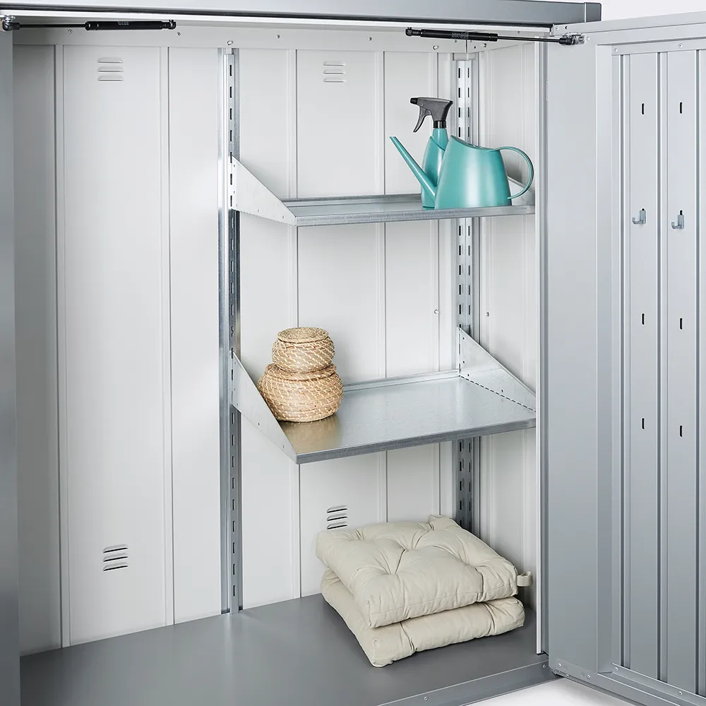 Romeo patiokaappi M HIGH metallinen hopea