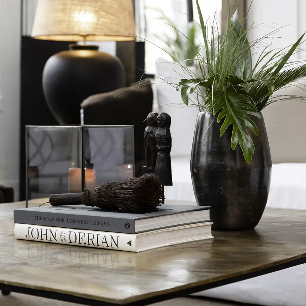 Yöpöytä Mille Vintage Brass Artwood 