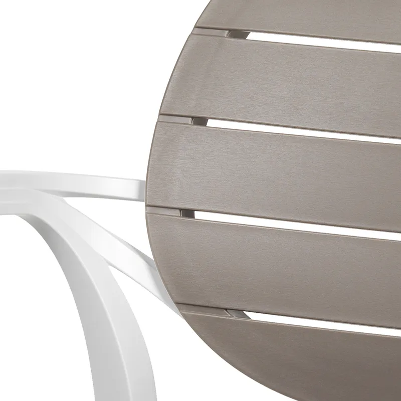 Palma nojatuoli  White - Tortora