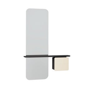 One More Look Peili musta tammi/Pearl White