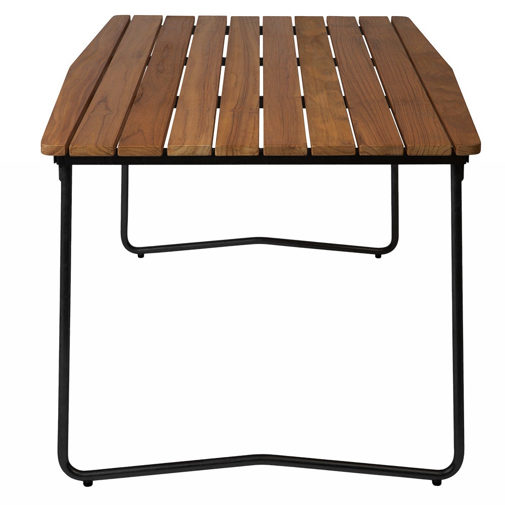 Pöytä B31 170 Käsittelemätön teak / musta runko