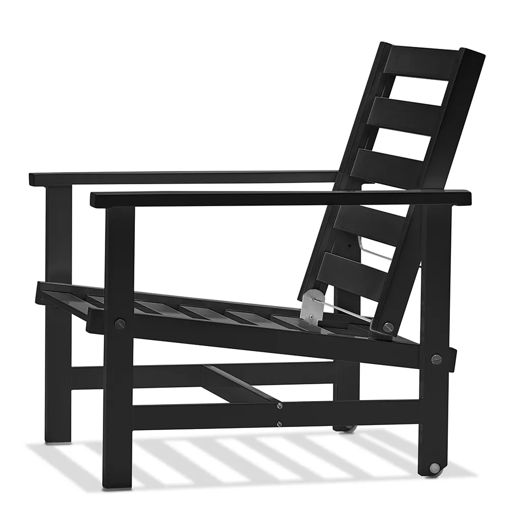 Nojatuoli Alumiini musta 