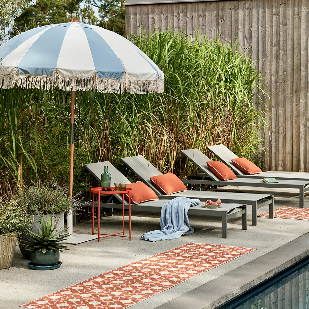 Anya matto Pale Orange/Vanilla 70 x 300 cm