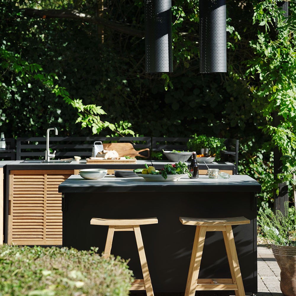 Fornax keittiöosa suuri musta/harmaa Brafab 