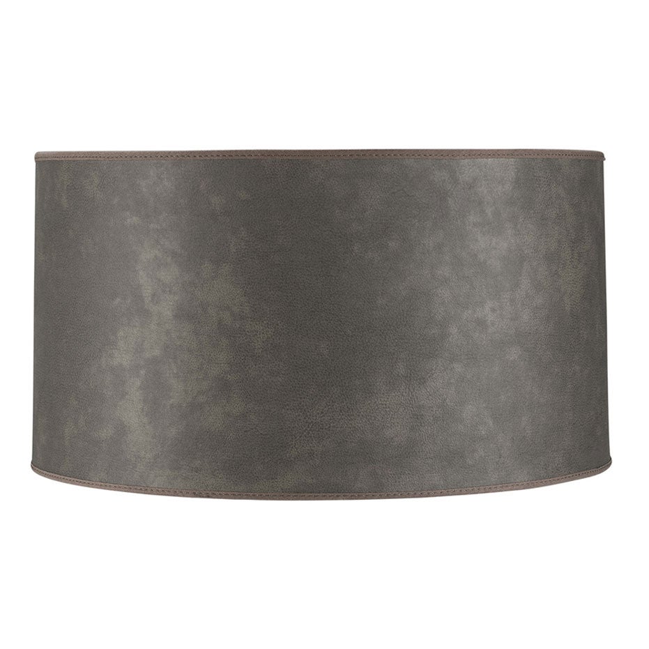 Lampunvarjostin Cylinder Large Leather Grey Artwood