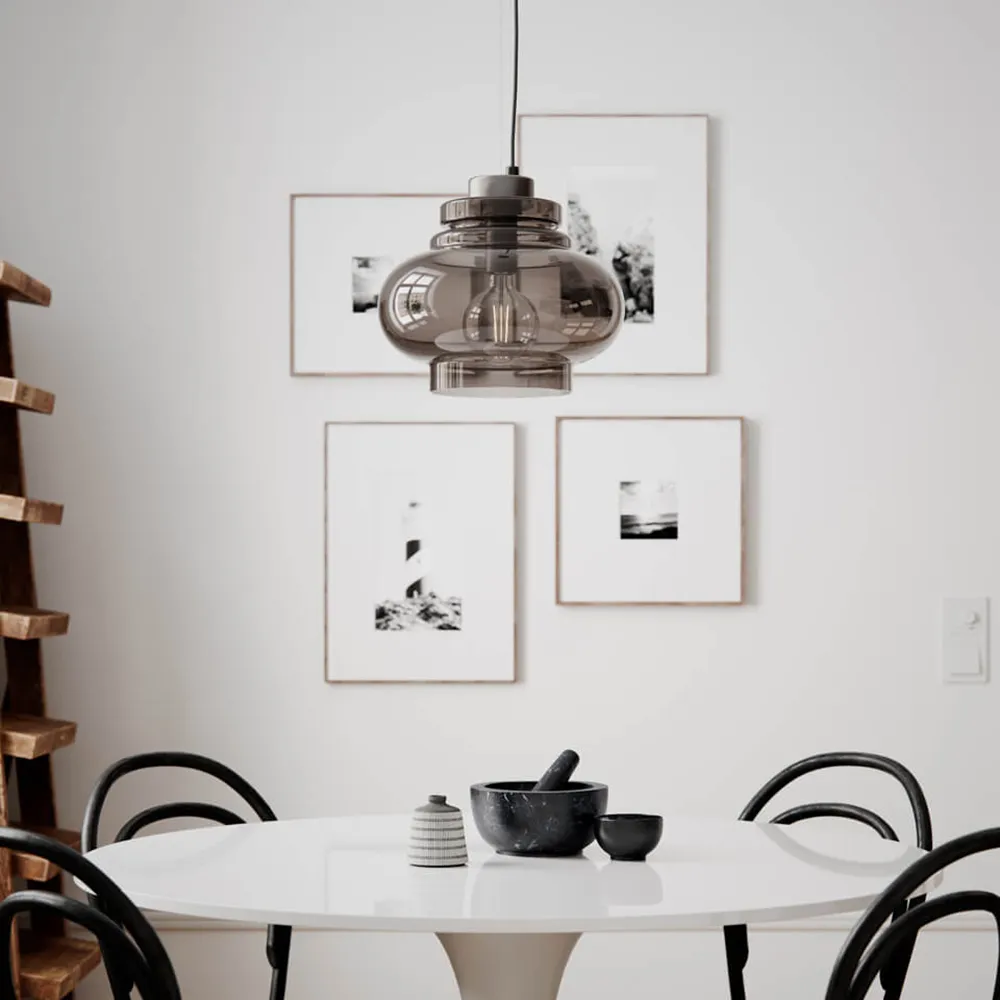 Dolores kattokruunu Ø30 cm harmaa