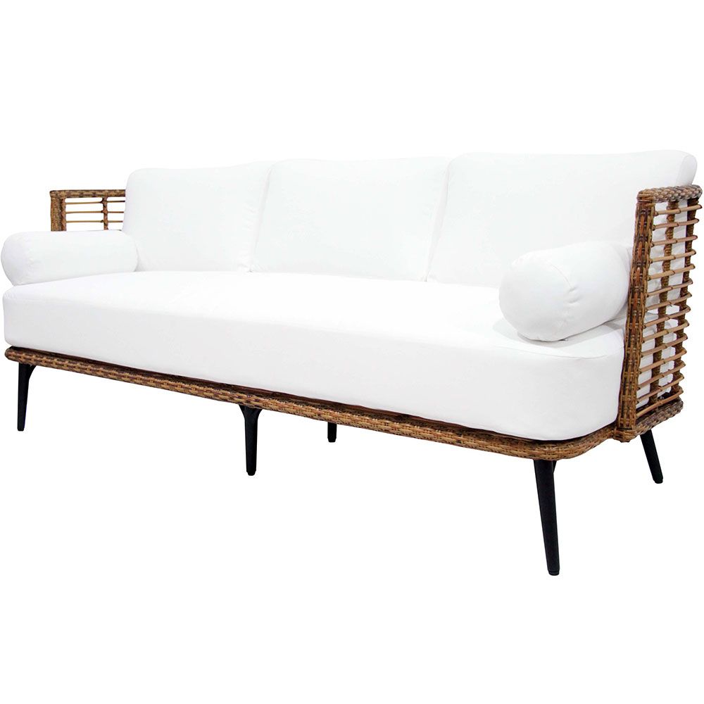 Brafab Covelo 3-istuttava sohva luonnonvärinen/valkoinen Brafab