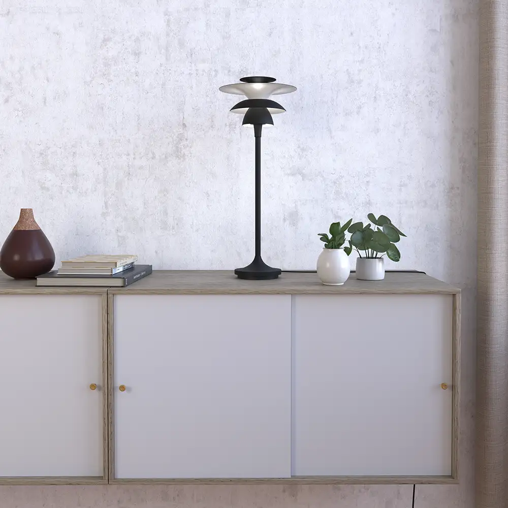 Picasso pöytävalaisin 460 mm mattamusta