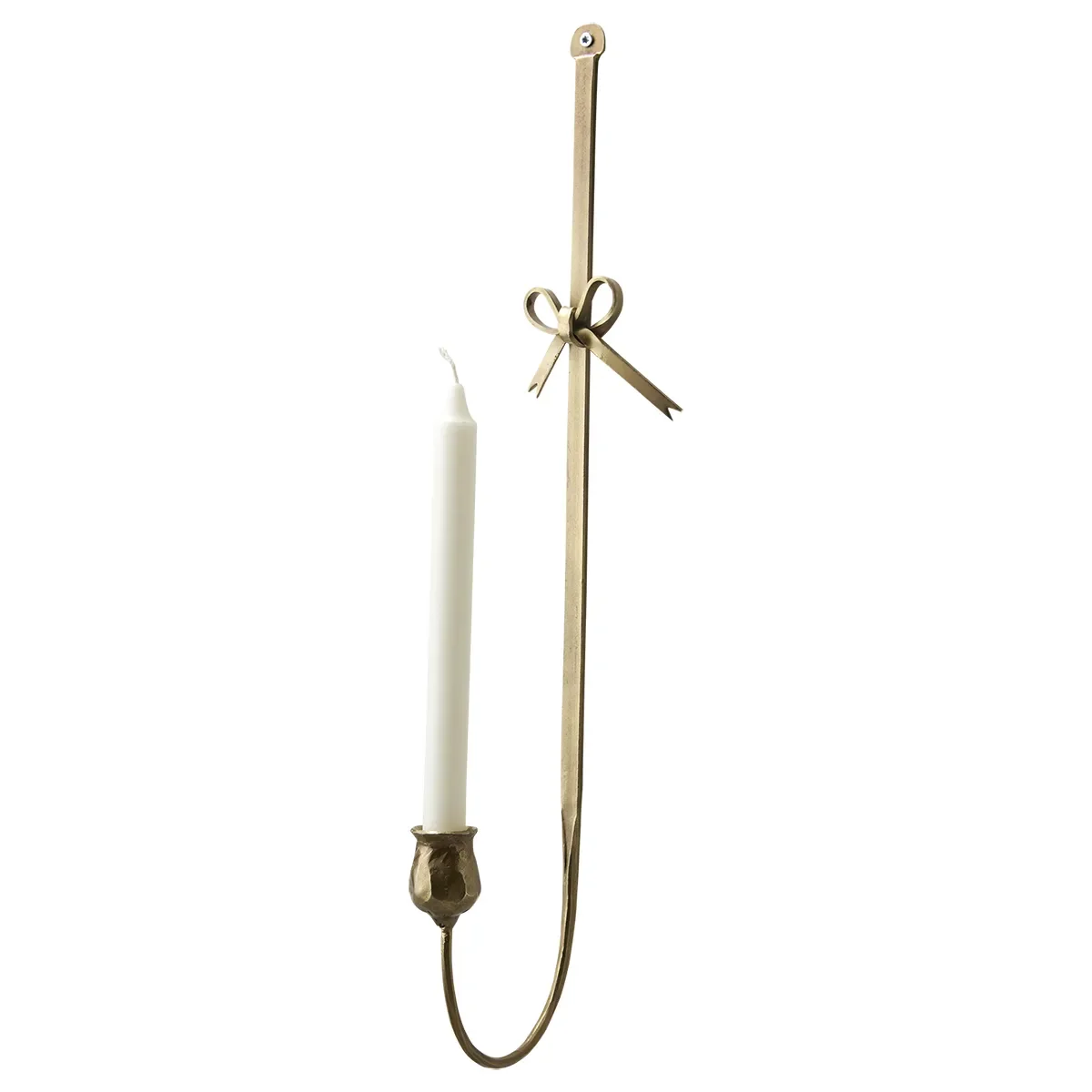 Seinäkynttilänjalka Francis L Brass H57 cm