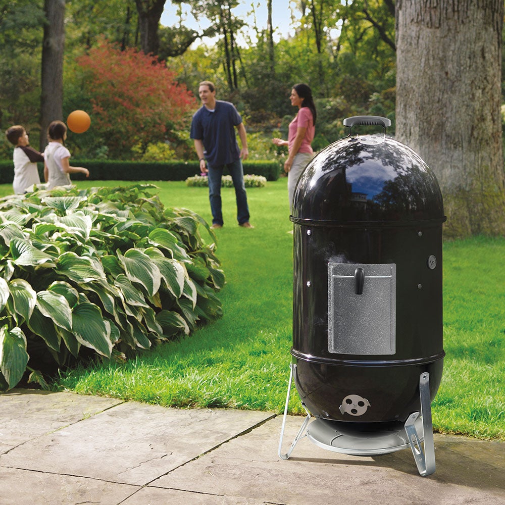 Smokey Mountain Cooker savustin 47 cm musta valurauta Weber