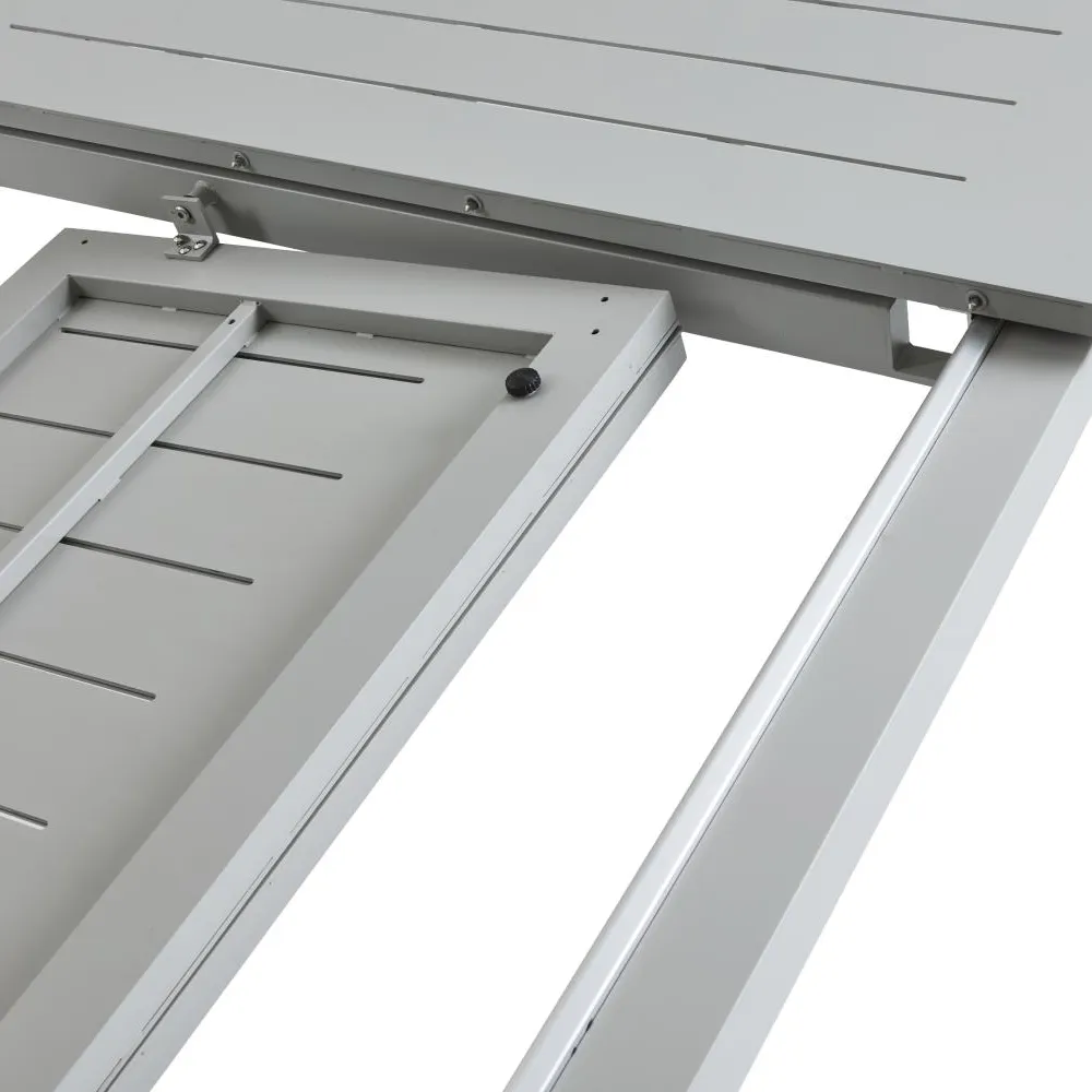 Lomma ruokapöytä 100x260-380 cm Light grey