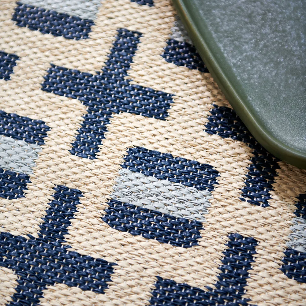 Tom matto Ocean Blue/Cream/Blue Fog 70 x 300 cm