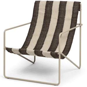 Desert Lounge Nojatuoli Cashmere/Off-white/Chocolate