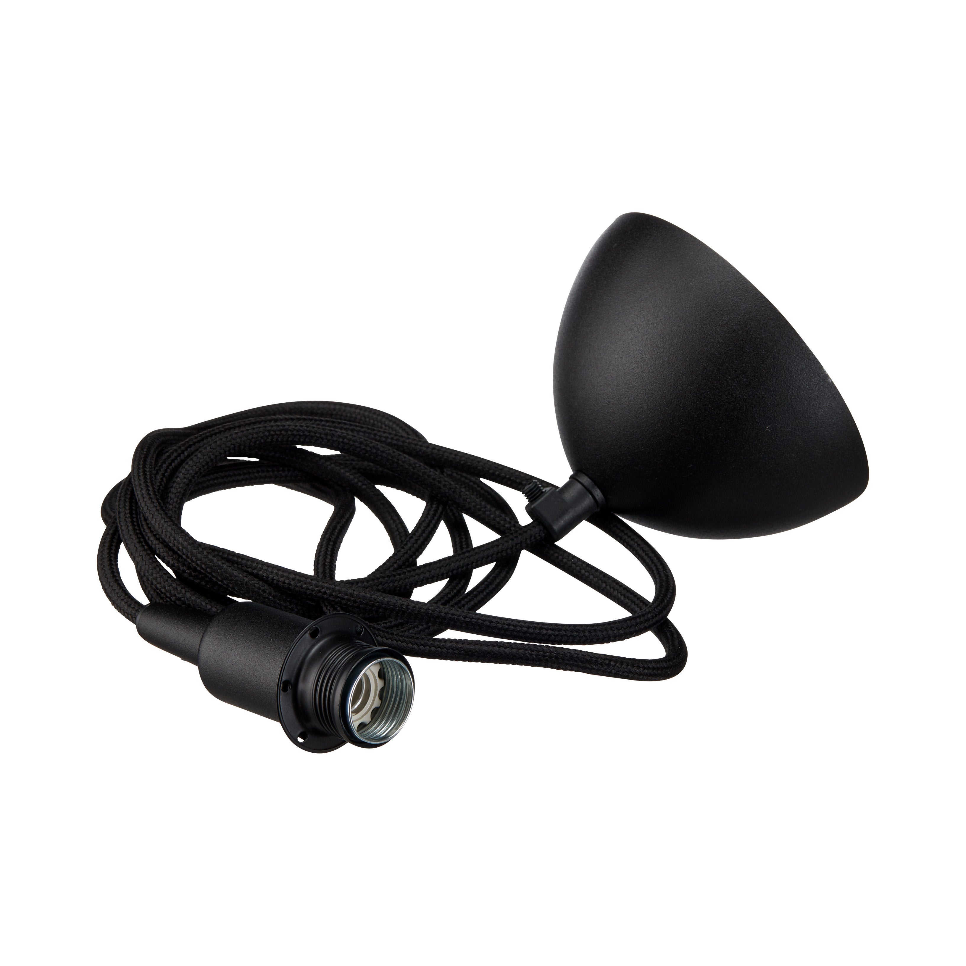 Gloria riippuvalaisin E14 Svartstruktur, musta Kabel