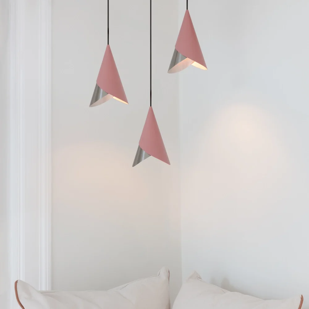 Cornet Lampunvarjostin Nuance Rose/Steel