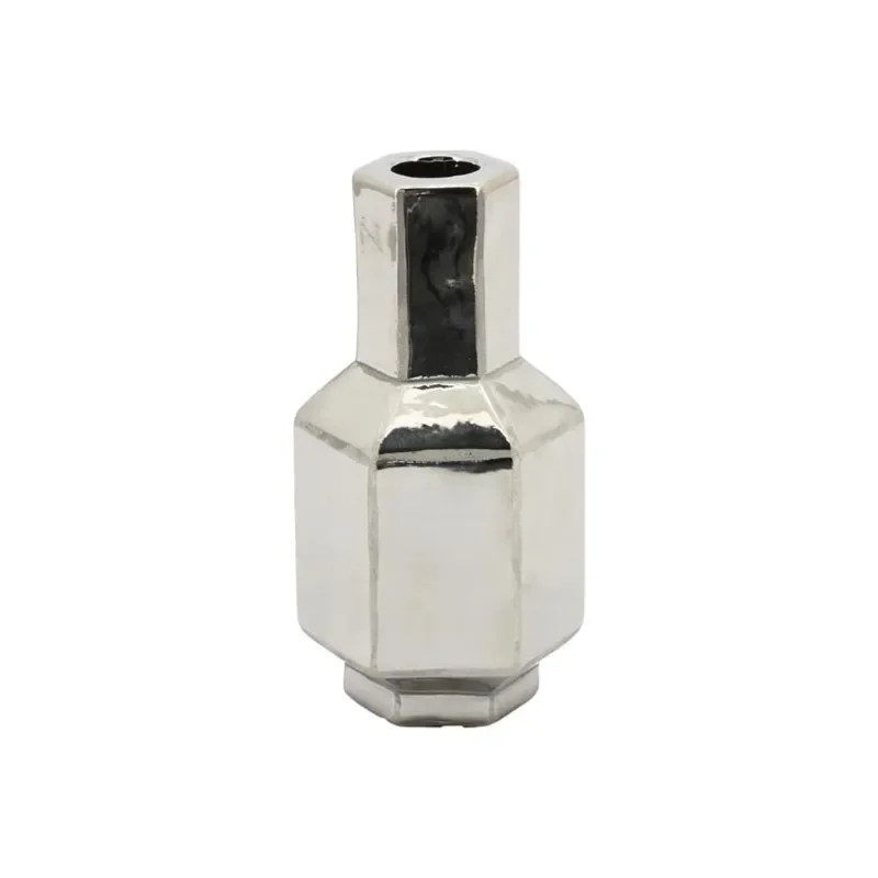 Axis small Kynttilänjalka 7,8x7x15 cm Saviastia chrome