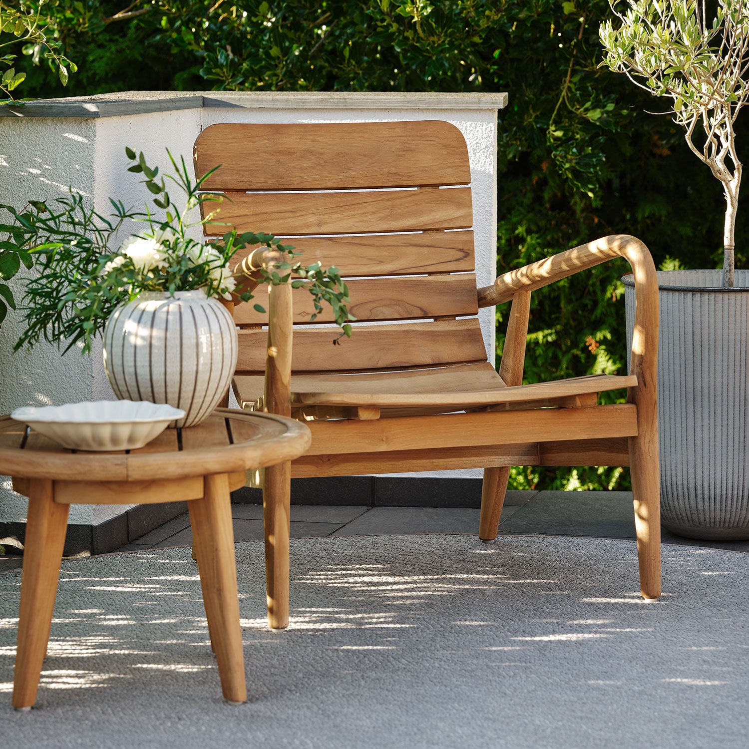 Lilja lounge-nojatuoli luonnonvärinen Brafab