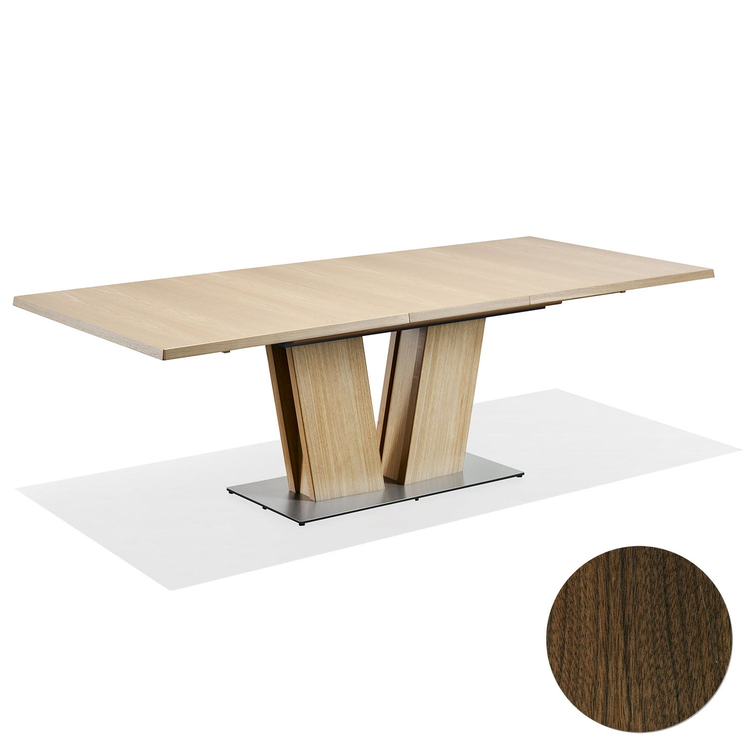 Sm37 Pöytä Lakattu saksanpähkinä 176-276X100X74Cm