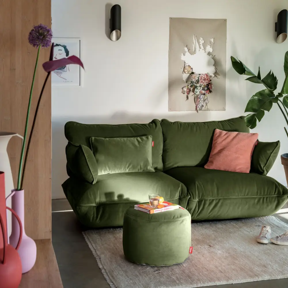 recycled king koristeellinen tyyny velvet deep green