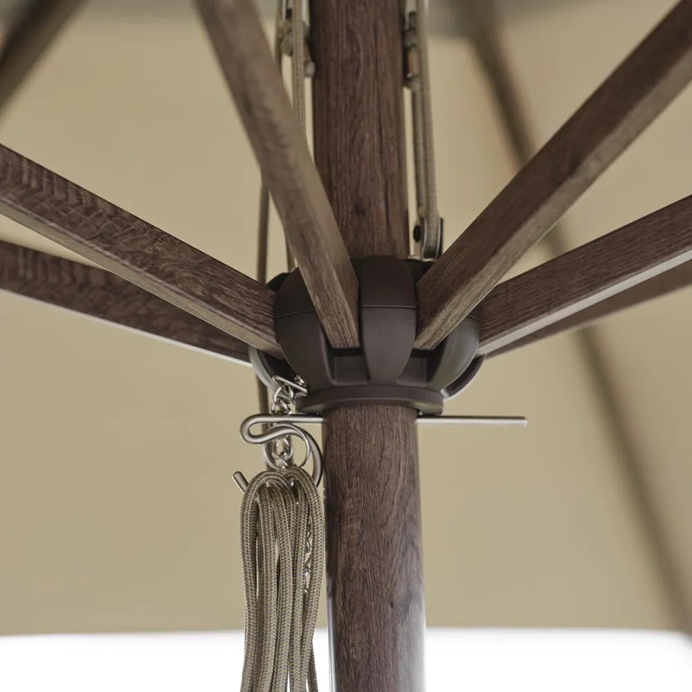 Paliano Aurinkovarjo Ø350cm ruskea/taupe