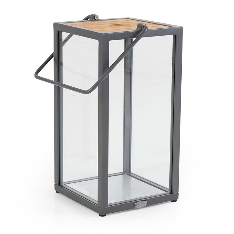 Zalongo kynttilälyhty luonnonvärinen/harmaa Brafab