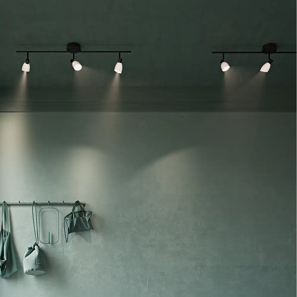 Cut spotlightskena musta G9