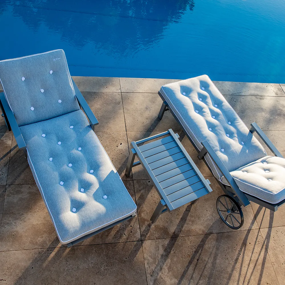 Rullapöytä kanssa pyörä harmaa 