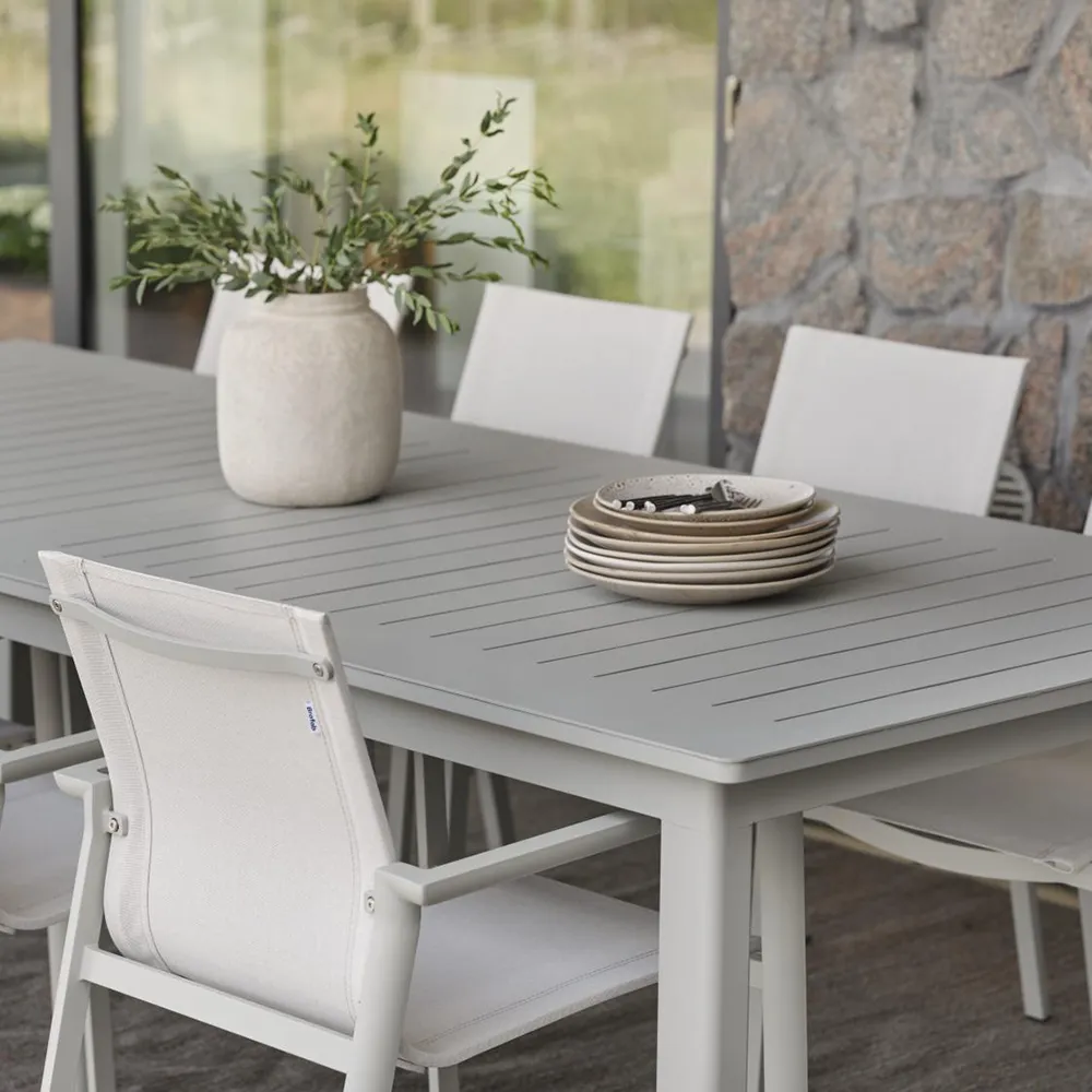 Delia pinottava tuoli Light Grey/Textilene