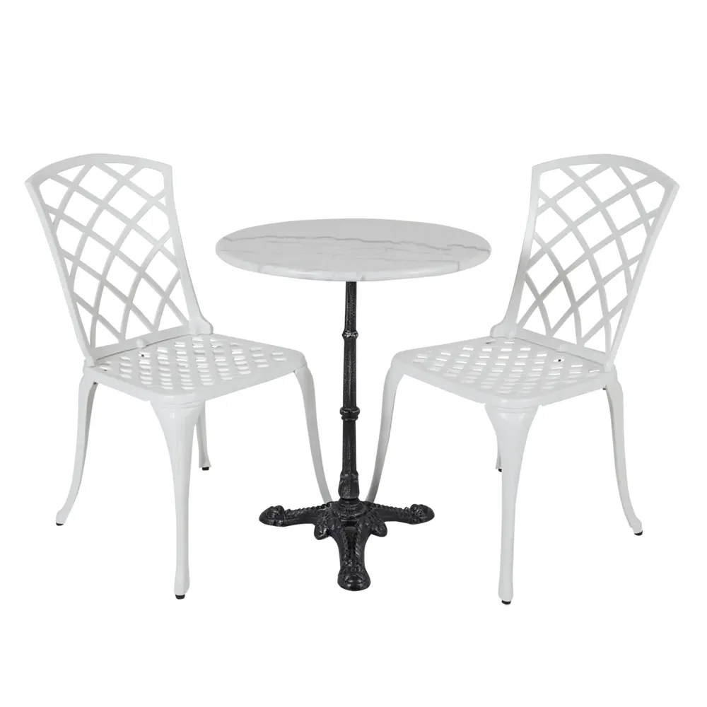 Loire marmoripöytä 60 valkoinen Brafab